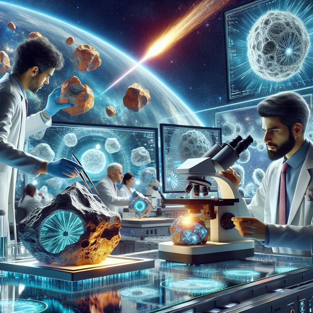 Analyse von Proben aus Meteoriten und Kometen